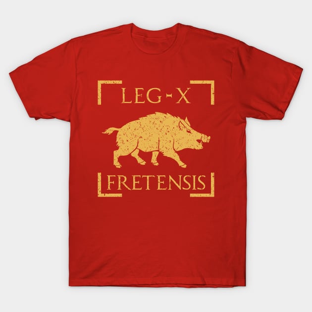 Legio X Fretensis Boar Emblem Roman Legion T-Shirt by zeno27